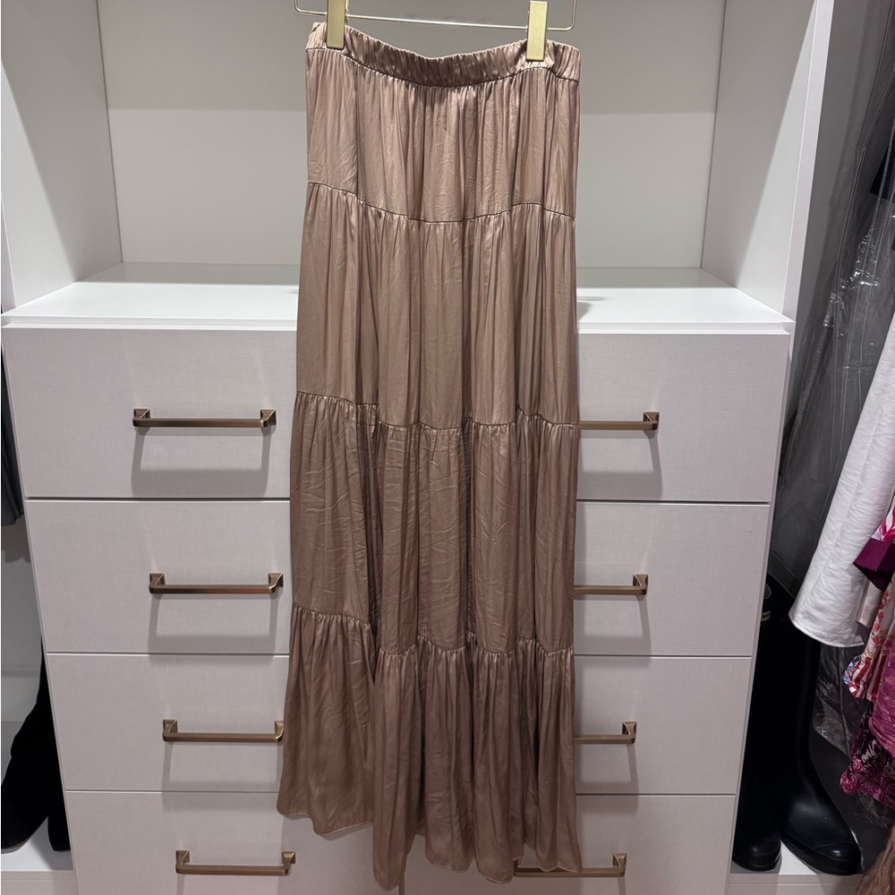 Zara Gold Maxi Skirt